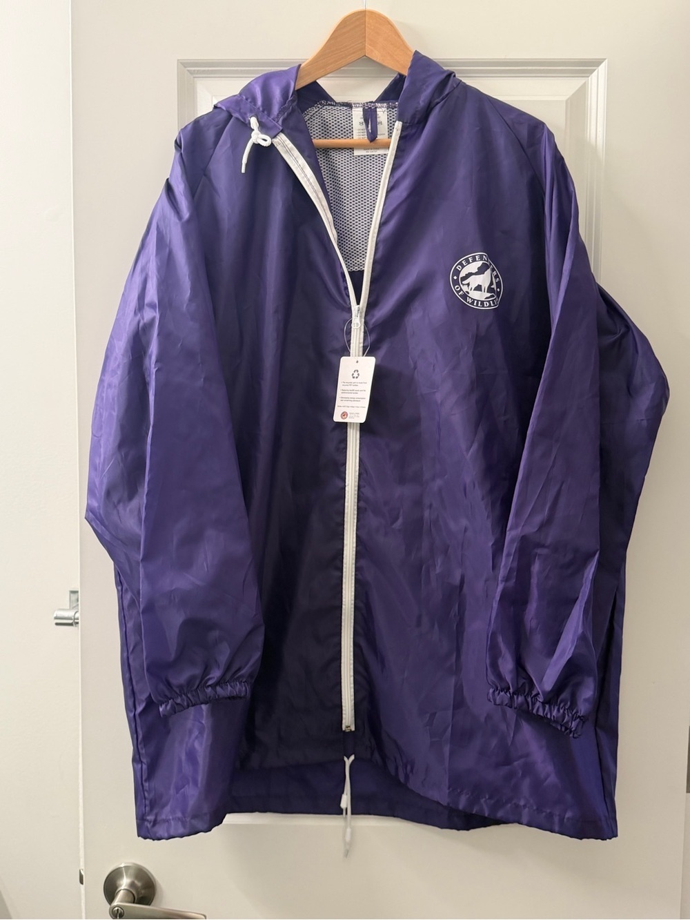Defenders of wildlife Windbreaker Hooded Jacket - Purple